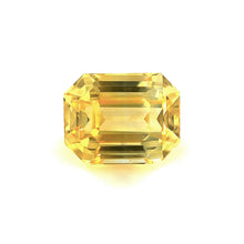 2.61Carat CERTIFIED Natural Yellow Sapphire Emerald Cut Vivid Yellow Brilliant Luster Excellent Cutting | Unheated Loose Stone