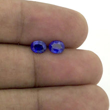 1.66Carat Natural Blue Sapphire Gemstone PAIR For Earring Oval Cut Very Good Color Brilliant Luster | Heated Loose Stone