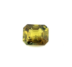 1.52Carat Natural Green Sapphire Gemstone Radiant Cut Excellent Cutting Lovely Color | Unheated Loose Stone
