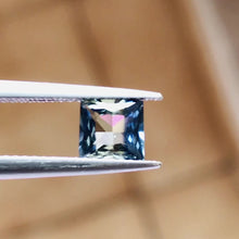 1.06 Carat Natural Blue Yellow Sapphire Princess Cut Heated