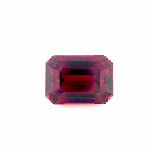 4.78Carat Natural Rhodolite Garnet Gemstone Emerald Cut Brilliant Luster Vibrant Purplish pink Loupe Clean TOP STONE | Unheated Loose Stone