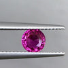  1.01 Carat Ultra Rare Hot Pink Sapphire Round Cut with Brilliant Luster and Exquisite Color