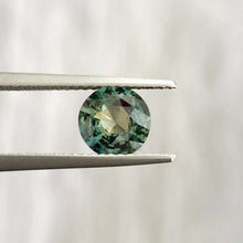 1.38Carat Natural Green Sapphire Gemstone Unique Color Round Cut Brilliant Luster Excellent Cutting | Heated Loose Stone