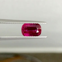 1.57Carat Natural Unheated Mozambique Ruby Gemstone Vivid Red Cushion Shape Brilliant Luster Exquisite Stone | Unheated Loose Stone