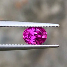 1.36Carat Natural Ultra Rare Hot Pink Sapphire Gemstone Oval Cut Brilliant Luster Top Stone with Exquisite Color | Heated Loose Stone
