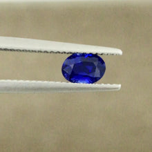  1.03 Carat Natural Blue Sapphire Gemstone Long Oval Cut Rich Royal Blue Color