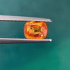 0.87Carat Natural Orange Sapphire Gemstone Cushion Cut